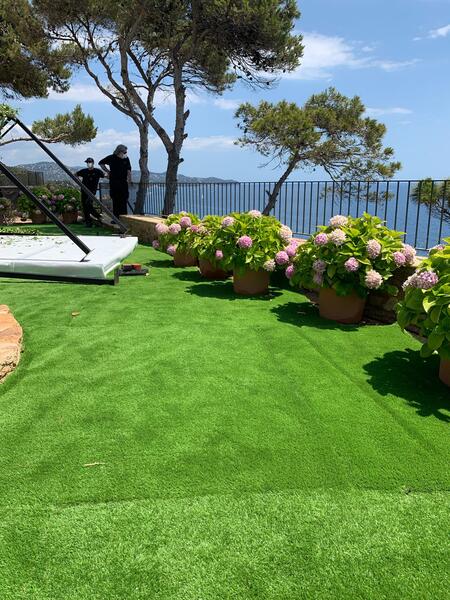 Césped artificial 40mm en Residencial