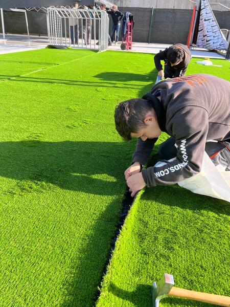 Césped artificial 30mm en Evento