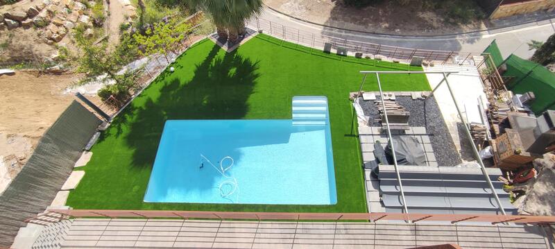 Césped artificial 40mm en Exterior