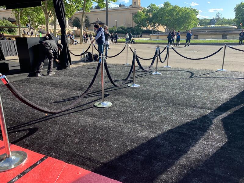 Césped artificial 8mm en Evento