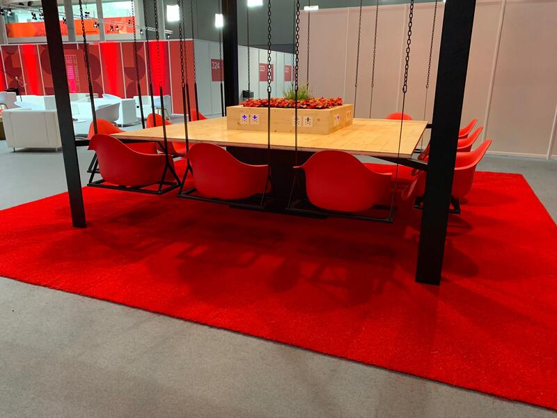 Césped artificial 40mm en Patio