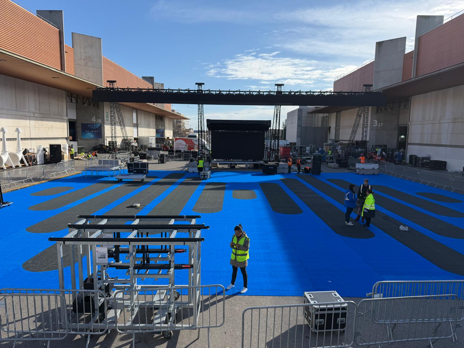 Césped artificial 8mm en Evento